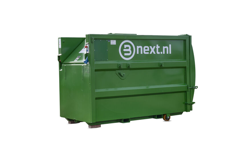 Bnext.nl mini perscontainer - huren voor restafval, karton en papier