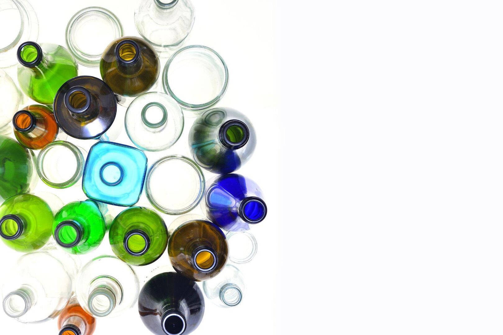 Recyclen van glas 
